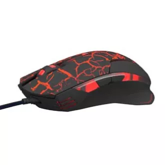 E-blue Mazer Pro Maus kabelgebunden, schwarz-rot, 2500DPI