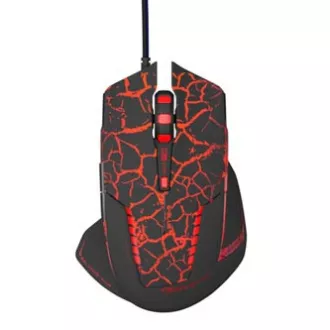 E-blue Mazer Pro Maus kabelgebunden, schwarz-rot, 2500DPI