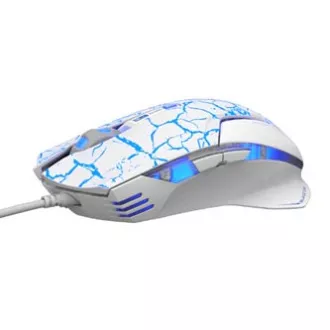 E-blue Mazer Pro Maus kabelgebunden, weiß-blau, 2500DPI, e-box E-blue Mazer Pro Maus kabelgebunden, weiß-blau, 2500DPI, e-box