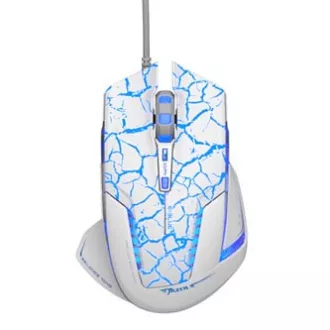 E-blue Mazer Pro Maus kabelgebunden, weiß-blau, 2500DPI, e-box E-blue Mazer Pro Maus kabelgebunden, weiß-blau, 2500DPI, e-box