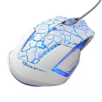 E-blue Mazer Pro Maus kabelgebunden, weiß-blau, 2500DPI, e-box E-blue Mazer Pro Maus kabelgebunden, weiß-blau, 2500DPI, e-box