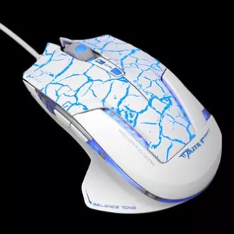 E-blue Mazer Pro Maus kabelgebunden, weiß-blau, 2500DPI, e-box E-blue Mazer Pro Maus kabelgebunden, weiß-blau, 2500DPI, e-box