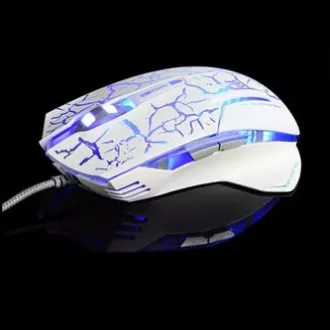 E-blue Mazer Pro Maus kabelgebunden, weiß-blau, 2500DPI, e-box E-blue Mazer Pro Maus kabelgebunden, weiß-blau, 2500DPI, e-box
