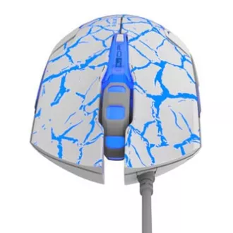 E-blue Cobra Maus kabelgebunden, weiß-blau, 2500DPI, e-box E-blue Cobra Maus kabelgebunden, weiß-blau, 2500DPI, e-box