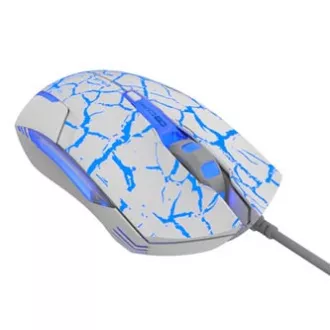 E-blue Cobra Maus kabelgebunden, weiß-blau, 2500DPI, e-box E-blue Cobra Maus kabelgebunden, weiß-blau, 2500DPI, e-box