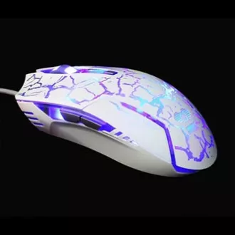 E-blue Cobra Maus kabelgebunden, weiß-blau, 2500DPI, e-box E-blue Cobra Maus kabelgebunden, weiß-blau, 2500DPI, e-box