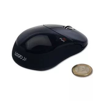 Logo Fun Mouse kabellos, schwarz, 1000DPI Logo Fun Mouse kabellos, schwarz, 1000DPI