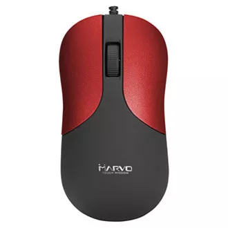 Marvo DMS002RD Maus kabelgebunden, schwarz-rot, 1200DPI