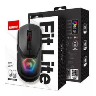 Marvo FIT LITE G1 Maus kabelgebunden, grau, 12000DPI