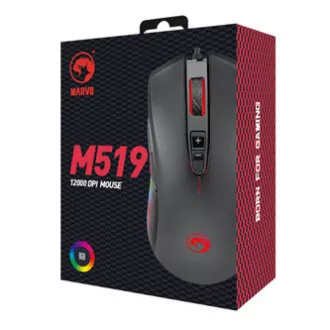 Marvo M519 Maus kabelgebunden, schwarz, 12000DPI Marvo M519 Maus kabelgebunden, schwarz, 12000DPI