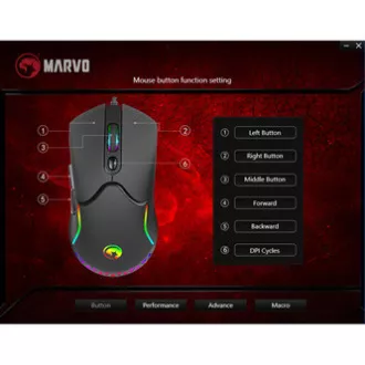 Marvo M359 Maus kabelgebunden, schwarz, 3200DPI Marvo M359 Maus kabelgebunden, schwarz, 3200DPI
