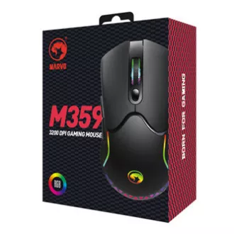 Marvo M359 Maus kabelgebunden, schwarz, 3200DPI Marvo M359 Maus kabelgebunden, schwarz, 3200DPI