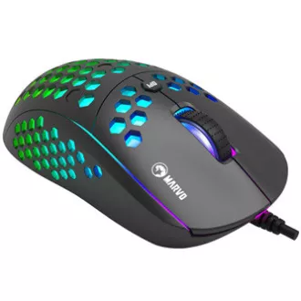 Marvo M399 Maus kabelgebunden, schwarz, 6400DPI Marvo M399 Maus kabelgebunden, schwarz, 6400DPI