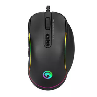 Marvo G942 Maus kabelgebunden, schwarz, 10000DPI, abnehmbare Seitenabdeckung