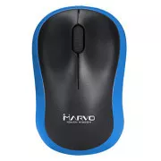 Marvo DWM100BL Drahtlose Maus, schwarz und blau, 1000DPI