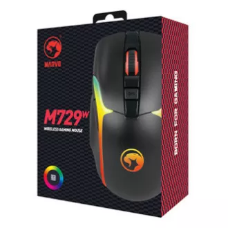 Marvo M729W PRO Kabellose Maus, Schwarz, 8000DPI Marvo M729W PRO Kabellose Maus, Schwarz, 8000DPI