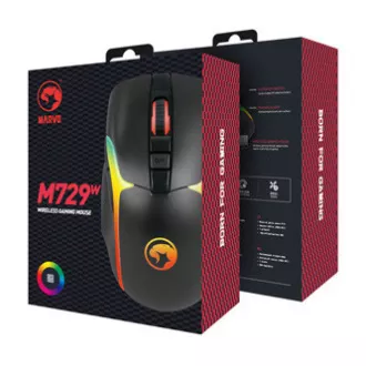 Marvo M729W PRO Kabellose Maus, Schwarz, 8000DPI Marvo M729W PRO Kabellose Maus, Schwarz, 8000DPI