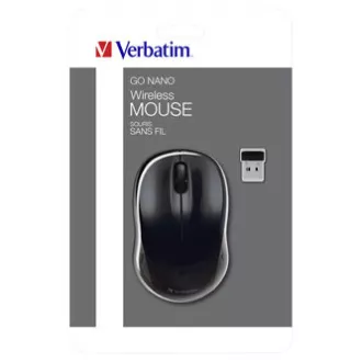 Kabellose Maus, Verbatim Go Nano 49042, schwarz, optisch, 1600DPI Kabellose Maus, Verbatim Go Nano 49042, schwarz, optisch, 1600DPI