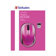 Kabellose Maus, Verbatim Go Nano 49043, rosa, optisch, 1600DPI