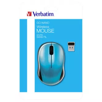Kabellose Maus, Verbatim Go Nano 49044, blau, optisch, 1600DPI