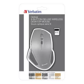 Kabellose Maus, Verbatim Deluxe, grau, optisch, 1600DPI