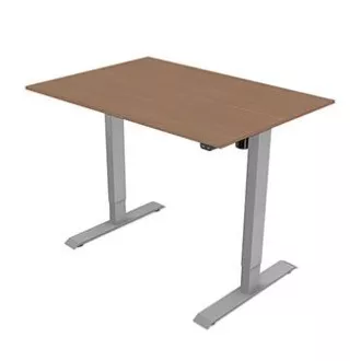 Arbeitstisch mit elektrischer Höhenverstellung 75x140cm, grau, ergo