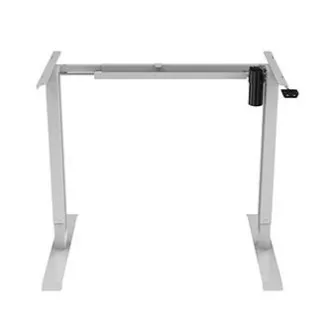 Arbeitstisch mit elektrischer Höhenverstellung 75x140cm, grau, ergo
