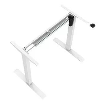 Arbeitstisch mit elektrischer Höhenverstellung 75x140cm, weiß, ergo