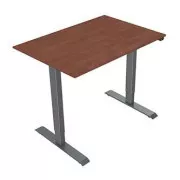 Arbeitstisch mit elektrischer Höhenverstellung 75x120cm, grau, ergo