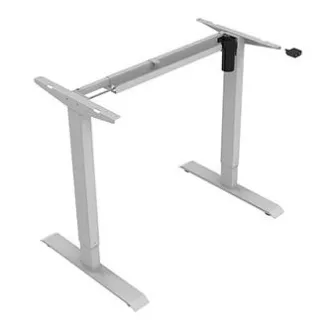 Arbeitstisch mit elektrischer Höhenverstellung 75x120cm, grau, ergo