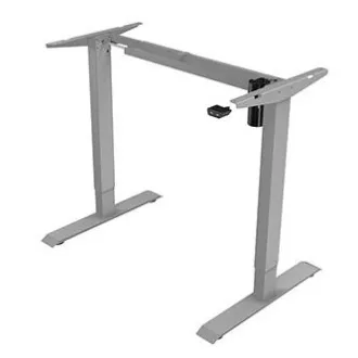 Arbeitstisch mit elektrischer Höhenverstellung 75x120cm, grau, ergo