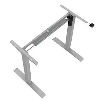 Arbeitstisch mit elektrischer Höhenverstellung 75x120cm, grau, ergo
