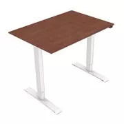 Arbeitstisch mit elektrischer Höhenverstellung 75x120cm, weiß, ergo