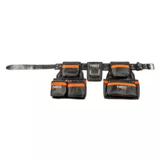 Naturleder-Werkzeuggürtel, 84-330, verstellbarer Umfang, verstärkte Taschen, Neo Tools Naturleder-Werkzeuggürtel, 84-330, verstellbarer Umfang, verstärkte Taschen, Neo Tools