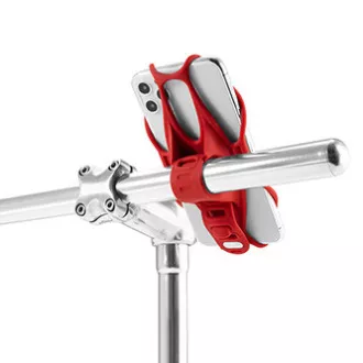 Handyhalter Bone Bike Tie 3, für Fahrrad, größenverstellbar, rot, 4,7-7,2 Handyhalter Bone Bike Tie 3, für Fahrrad, größenverstellbar, rot, 4,7-7,2