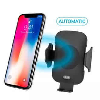 Autotelefonhalterung, mit kabelloser Aufladung, motorisierte Befestigung, Bewegungssensor, Qi, schwarz