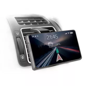 CH-127 Defender Magnetic Car Holder, ventGrip, schwarz-silber, Kunststoff, für Lüftung, schwarz-silber, mobil