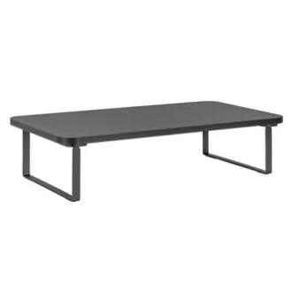 Monitorständer, Tastaturfach, Schnellmontage, schwarz, Stahl, Spanplatte, 20 kg Belastbarkeit, Powerton, ergo Monitorständer, Tastaturfach, Schnellmontage, schwarz, Stahl, Spanplatte, 20 kg Belastbarkeit, Powerton, ergo