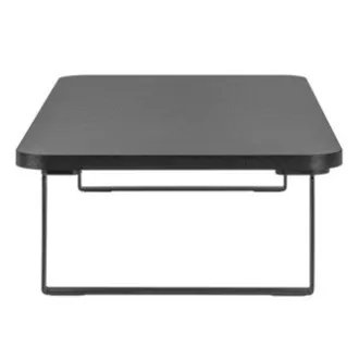 Monitorständer, Tastaturfach, Schnellmontage, schwarz, Stahl, Spanplatte, 20 kg Belastbarkeit, Powerton, ergo Monitorständer, Tastaturfach, Schnellmontage, schwarz, Stahl, Spanplatte, 20 kg Belastbarkeit, Powerton, ergo