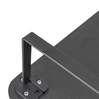 Monitorständer, Tastaturfach, Schnellmontage, schwarz, Stahl, Spanplatte, 20 kg Belastbarkeit, Powerton, ergo Monitorständer, Tastaturfach, Schnellmontage, schwarz, Stahl, Spanplatte, 20 kg Belastbarkeit, Powerton, ergo