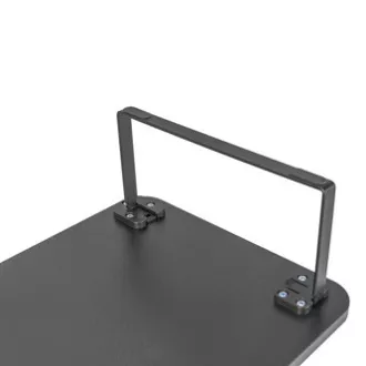Monitorständer, Tastaturfach, Schnellmontage, schwarz, Stahl, Spanplatte, 20 kg Belastbarkeit, Powerton, ergo Monitorständer, Tastaturfach, Schnellmontage, schwarz, Stahl, Spanplatte, 20 kg Belastbarkeit, Powerton, ergo