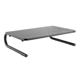Monitorständer, Tastaturfach, schwarz, Stahl-Kunststoff, 20 kg Belastbarkeit, Powerton, ergo Monitorständer, Tastaturfach, schwarz, Stahl-Kunststoff, 20 kg Belastbarkeit, Powerton, ergo