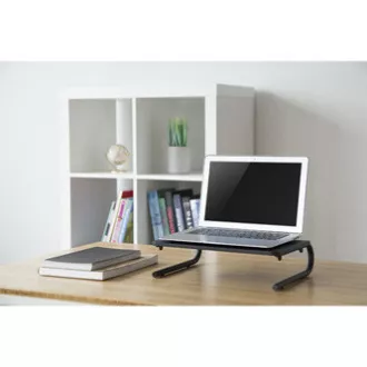 Monitorständer, Tastaturfach, schwarz, Stahl-Kunststoff, 20 kg Belastbarkeit, Powerton, ergo Monitorständer, Tastaturfach, schwarz, Stahl-Kunststoff, 20 kg Belastbarkeit, Powerton, ergo