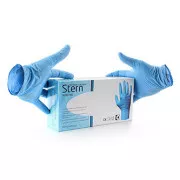 Einweghandschuhe 7"/S, blau, 100 Stück, Nitril, Stern