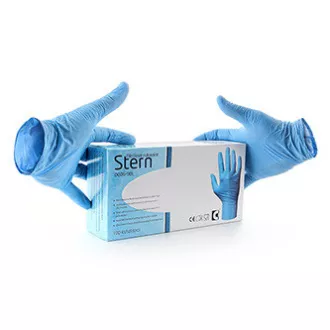 Einweghandschuhe 7"/S, blau, 100 Stück, Nitril, Stern Einweghandschuhe 7"/S, blau, 100 Stück, Nitril, Stern