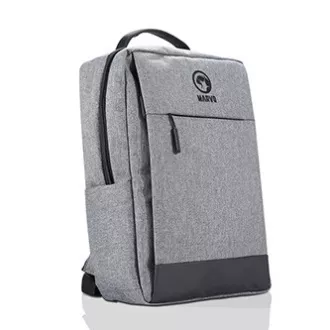 Laptop-Rucksack 15.6", BA-03, graues Nylon, USB-Ladeanschluss, Marvo, ON SALE