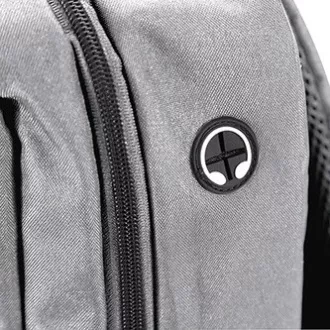 Laptop-Rucksack 15.6", BA-03, graues Nylon, USB-Ladeanschluss, Marvo, ON SALE