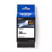 Brother Original-Etikettendruckerband, Brother, STE-161, 3m, 36mm, Kassette mit Schablonenband