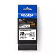 Brother Original-Farbband für Etikettendrucker, Brother, TZE-S261, schwarzer Druck/weißes Trägermaterial, laminiert, 8m, 36mm, stark haftend