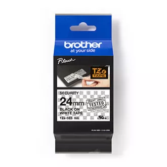 Brother original Etikettendruckerband, Brother, TZE-SE5, schwarzer Druck/weißes Trägermaterial, laminiert, 8m, 24mm, Versiegelung Brother original Etikettendruckerband, Brother, TZE-SE5, schwarzer Druck/weißes Trägermaterial, laminiert, 8m, 24mm, Versiegelung